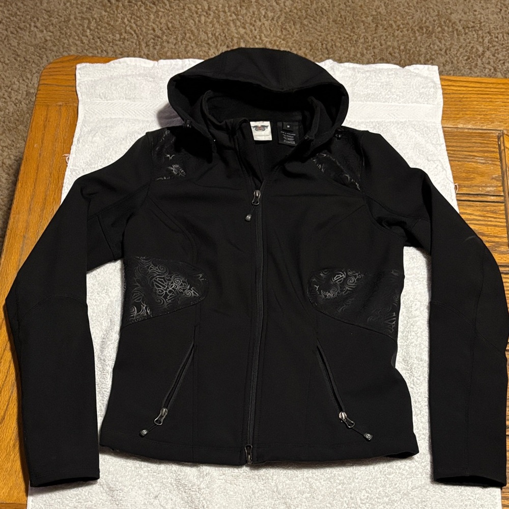 Harley-Davidson Black Hooded Ski Jacket